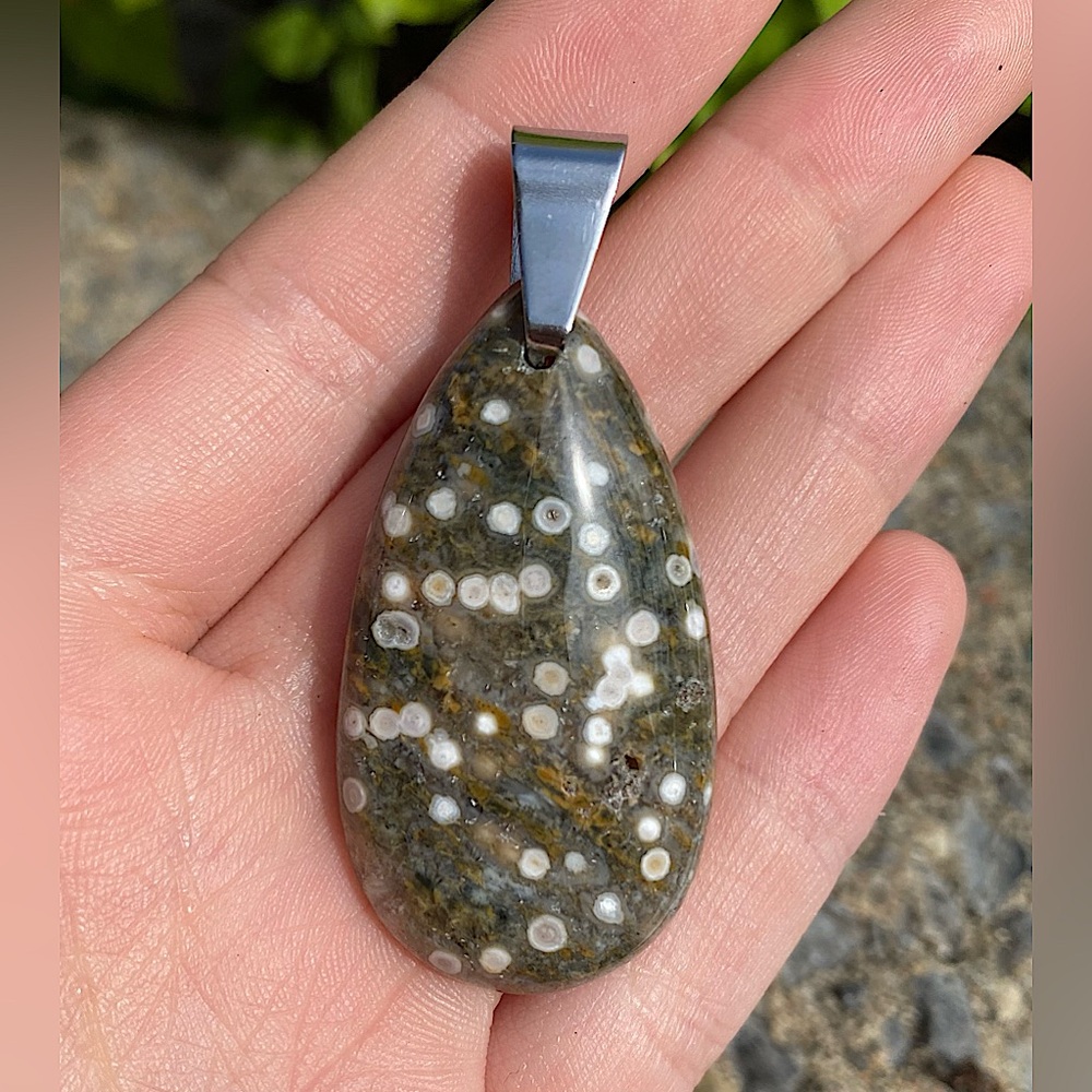 Ocean Jasper Pendant Necklace